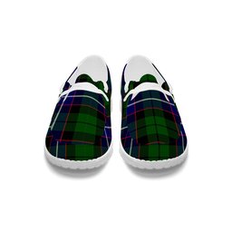 ScotsTee Shop Scottish Russell SC Tartan Plaid Canvas Loafer Shoes
