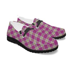 ScotsTee Shop Scottish Yair Dance Tartan Plaid Canvas Loafer Shoes