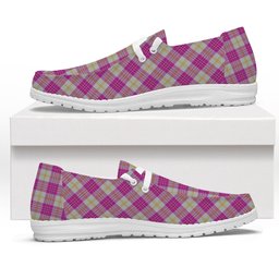 ScotsTee Shop Scottish Yair Dance Tartan Plaid Canvas Loafer Shoes