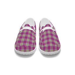 ScotsTee Shop Scottish Yair Dance Tartan Plaid Canvas Loafer Shoes