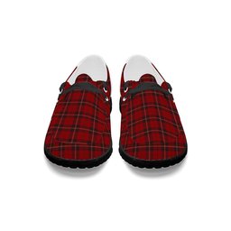 ScotsTee Shop Scottish Stewart of Rothesay 1 Tartan Plaid Canvas Loafer Shoes