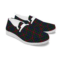 ScotsTee Shop Scottish Young Presidents Organisation Tartan Plaid Canvas Loafer Shoes