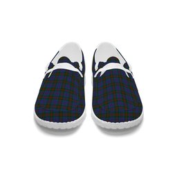 ScotsTee Shop Scottish Stewart of Appin 2 Tartan Plaid Canvas Loafer Shoes