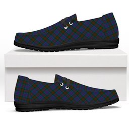 ScotsTee Shop Scottish Stewart of Appin 2 Tartan Plaid Canvas Loafer Shoes