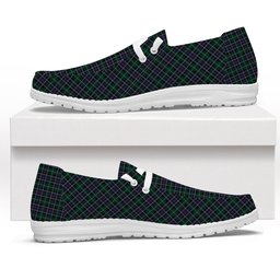 ScotsTee Shop Scottish Russell D Australia Tartan Plaid Canvas Loafer Shoes