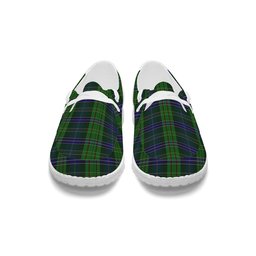 ScotsTee Shop Scottish Young, Melvina Tartan Plaid Canvas Loafer Shoes