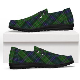 ScotsTee Shop Scottish Young, Melvina Tartan Plaid Canvas Loafer Shoes