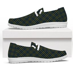 ScotsTee Shop Scottish Young Enterprise Scotland Tartan Plaid Canvas Loafer Shoes