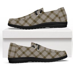 ScotsTee Shop Scottish Young in Australia Tartan Plaid Canvas Loafer Shoes