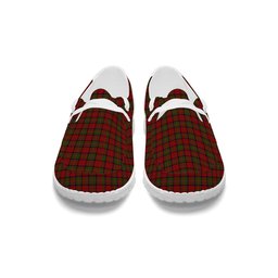 ScotsTee Shop Scottish Stewart of Ardshiel Tartan Plaid Canvas Loafer Shoes