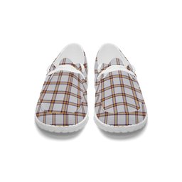ScotsTee Shop Scottish Young Christina Modern Tartan Plaid Canvas Loafer Shoes