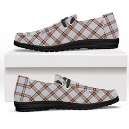 ScotsTee Shop Scottish Young Christina Modern Tartan Plaid Canvas Loafer Shoes