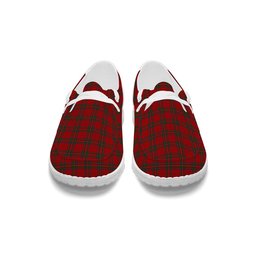 ScotsTee Shop Scottish Stewart of Rothesay 2 Tartan Plaid Canvas Loafer Shoes