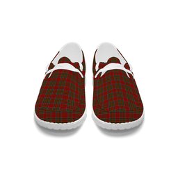 ScotsTee Shop Scottish Stewart of Galloway Wilsons��� Tartan Plaid Canvas Loafer Shoes