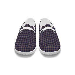 ScotsTee Shop Scottish Yukon (asymmetric) Tartan Plaid Canvas Loafer Shoes