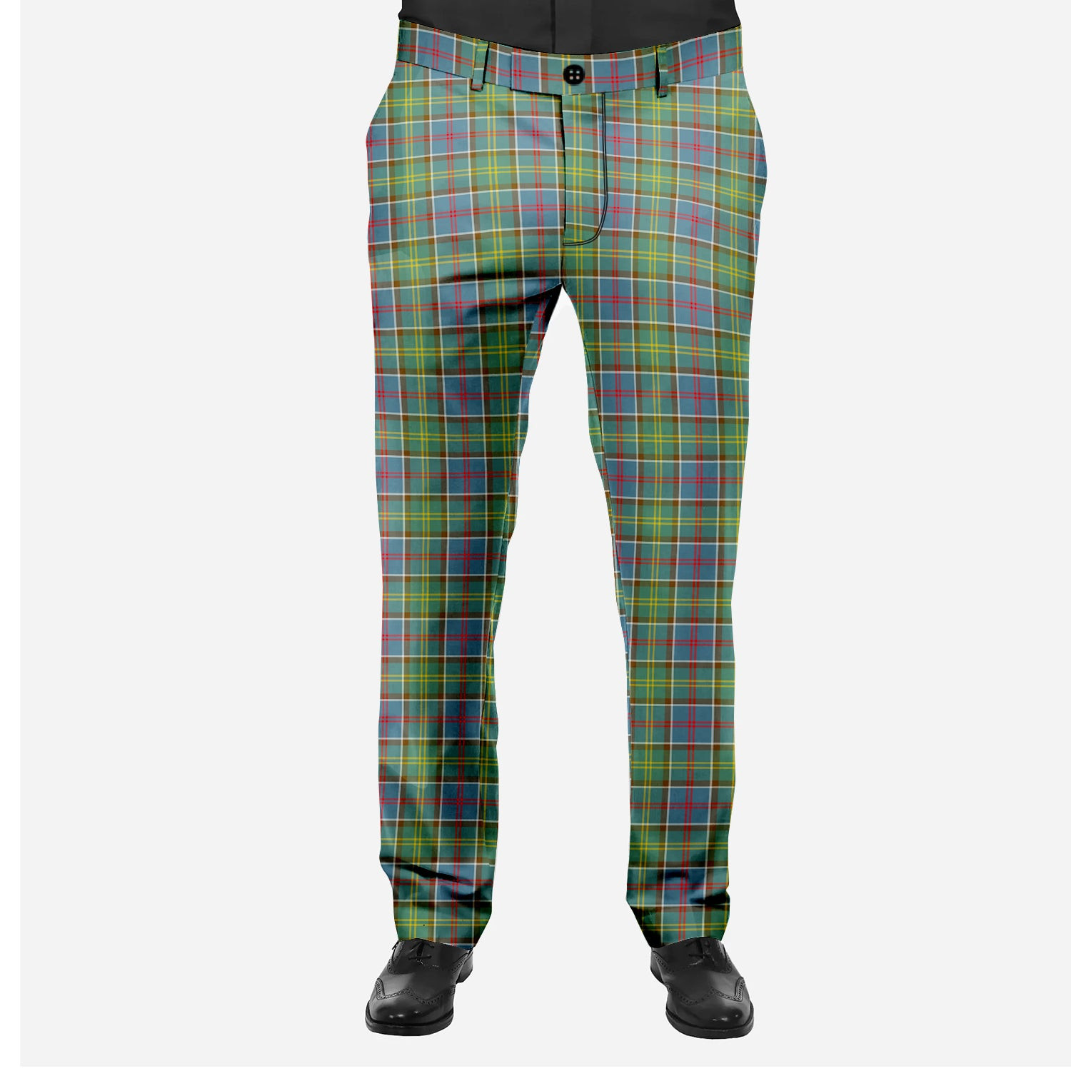 ScotsTee Shop Scottish Ayrshire District Men's Tartan Trousers Plaid Trews - Regular Fit