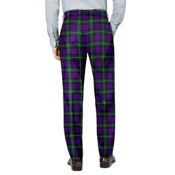 ScotsTee Shop Scottish Baillie Highland Society Men's Tartan Trousers Plaid Trews - Regular Fit