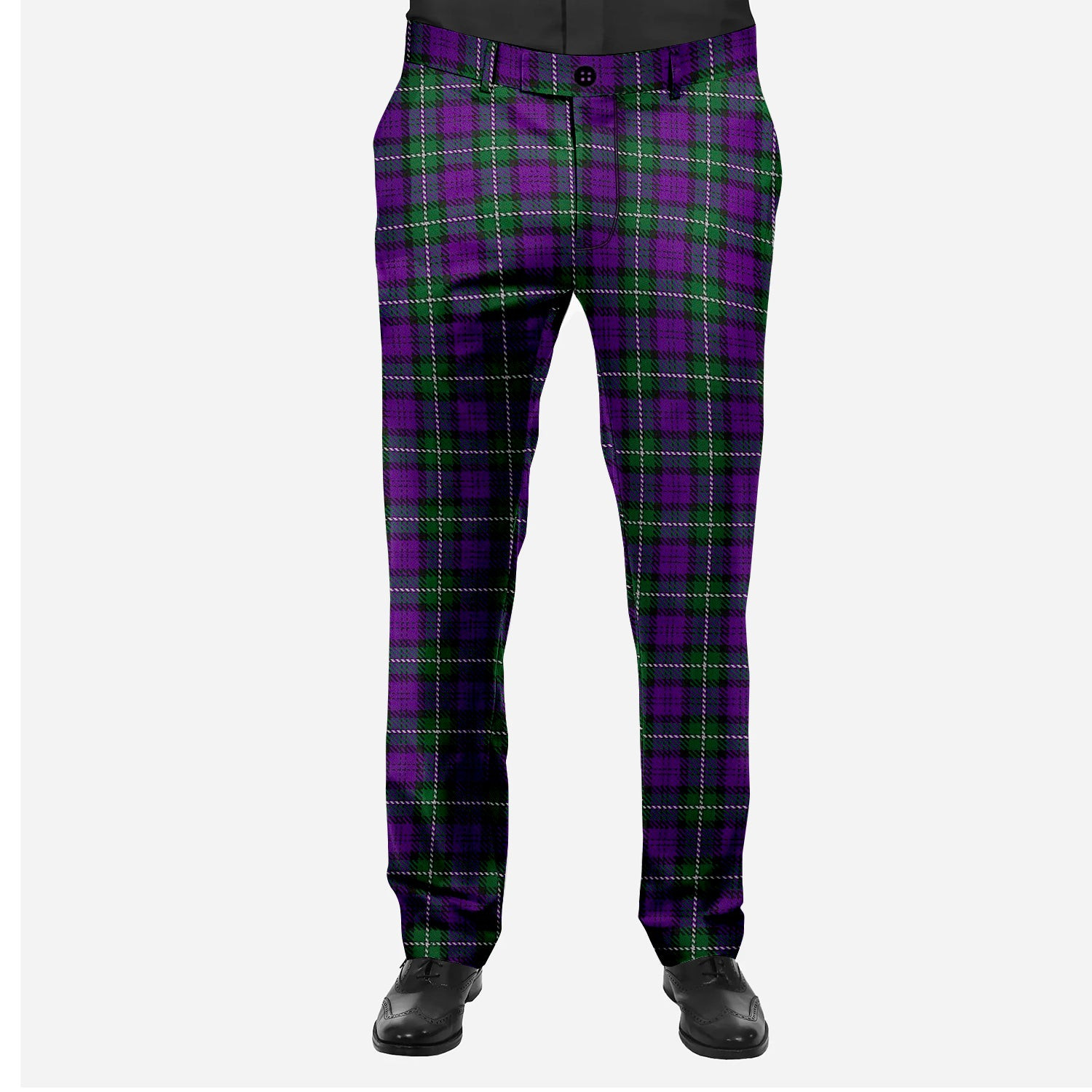 ScotsTee Shop Scottish Baillie Highland Society Men's Tartan Trousers Plaid Trews - Regular Fit