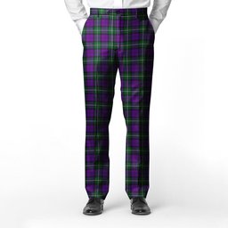 ScotsTee Shop Scottish Baillie Highland Society Men's Tartan Trousers Plaid Trews - Regular Fit