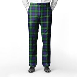 ScotsTee Shop Scottish Baillie of Polkemmet Men's Tartan Trousers Plaid Trews - Regular Fit