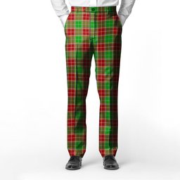 ScotsTee Shop Scottish Baxter Modern Men's Tartan Trousers Plaid Trews - Regular Fit