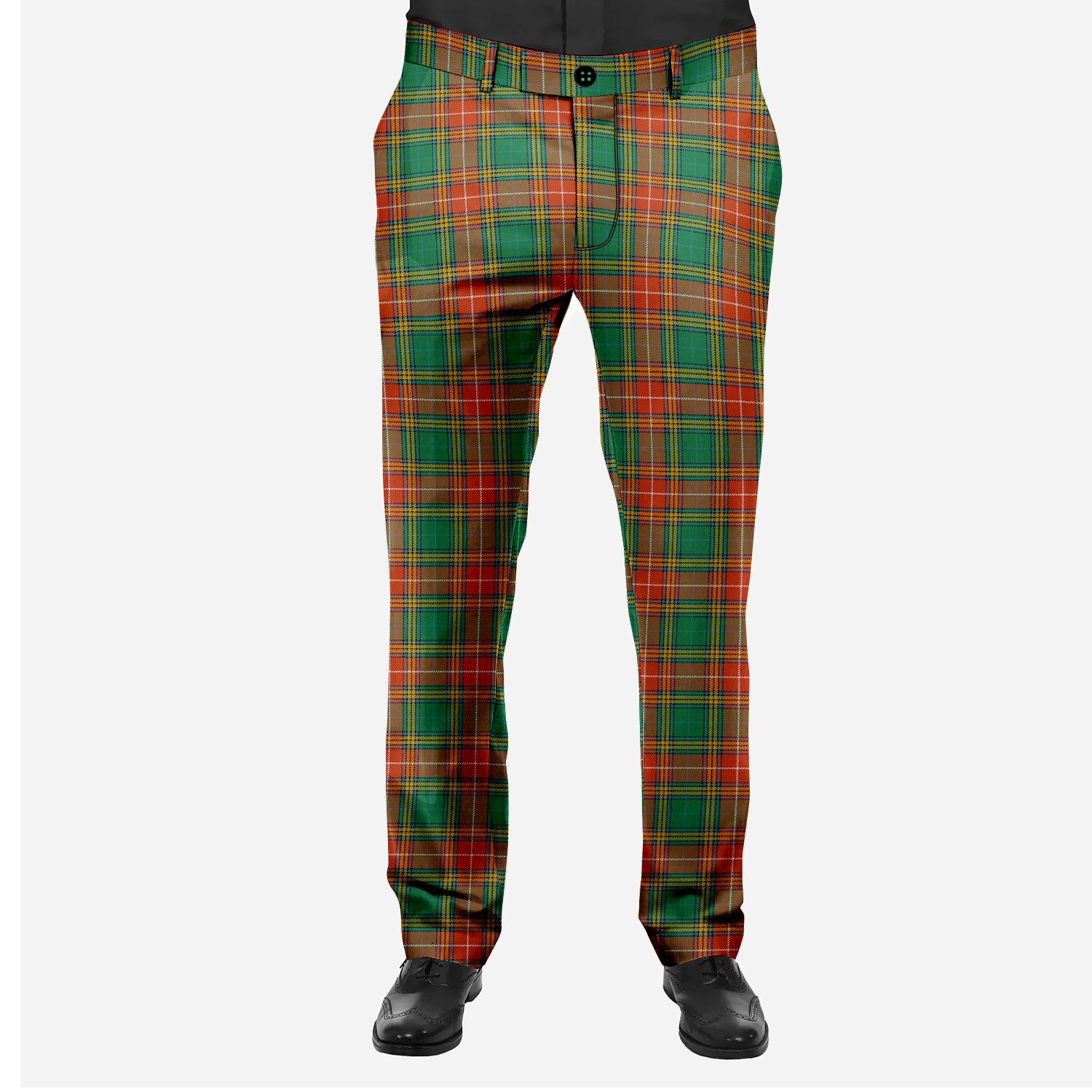 ScotsTee Shop Scottish Baxter Ancient Men's Tartan Trousers Plaid Trews - Regular Fit