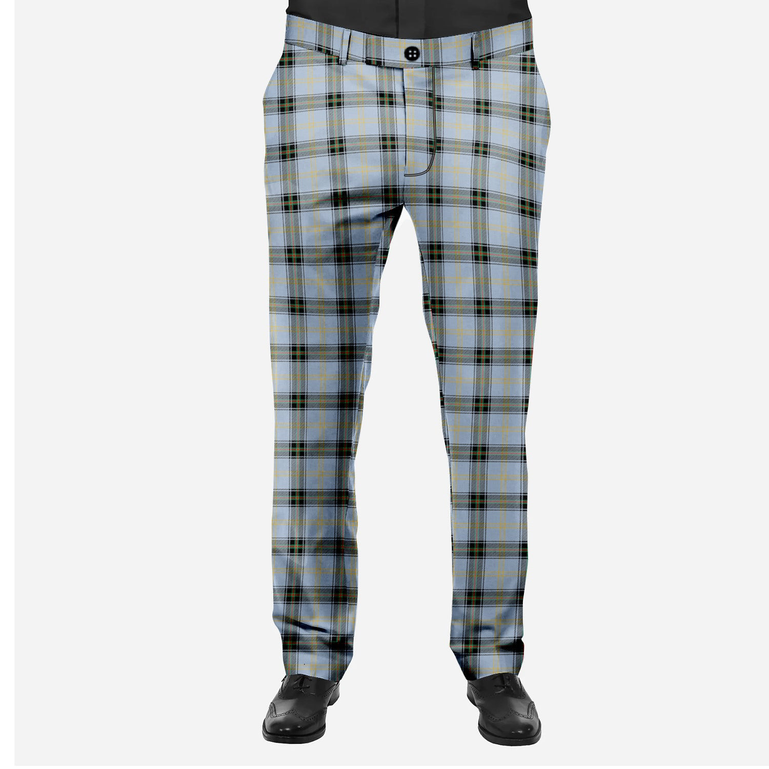 ScotsTee Shop Scottish Bell of the Borders Ancient Men's Tartan Trousers Plaid Trews - Regular Fit