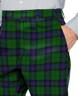 ScotsTee Shop Scottish Armstrong Men's Tartan Trousers Plaid Trews - Regular Fit