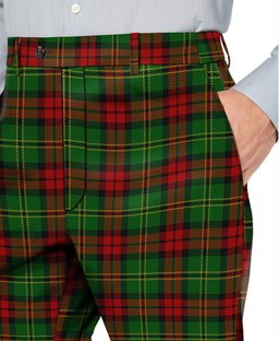 ScotsTee Shop Scottish Blackstock Hunting Men's Tartan Trousers Plaid Trews - Regular Fit