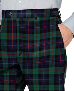 ScotsTee Shop Scottish Black Watch Coarse Kilt Modern Men's Tartan Trousers Plaid Trews - Regular Fit