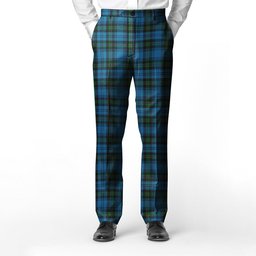 ScotsTee Shop Scottish Blanton Men's Tartan Trousers Plaid Trews - Regular Fit