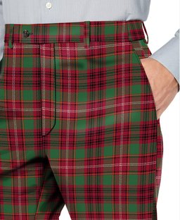 ScotsTee Shop Scottish Ainslie Modern Men's Tartan Trousers Plaid Trews - Regular Fit