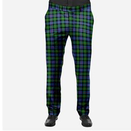 ScotsTee Shop Scottish Baillie Hunting Men's Tartan Trousers Plaid Trews - Regular Fit