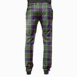 ScotsTee Shop Scottish Bowie Modern Men's Tartan Trousers Plaid Trews - Regular Fit