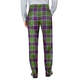 ScotsTee Shop Scottish Bowie Modern Men's Tartan Trousers Plaid Trews - Regular Fit