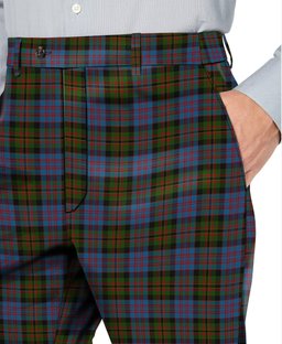 ScotsTee Shop Scottish Bowie Men's Tartan Trousers Plaid Trews - Regular Fit