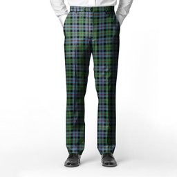 ScotsTee Shop Scottish Black Watch Coarse Kilt Ancient Men's Tartan Trousers Plaid Trews - Regular Fit