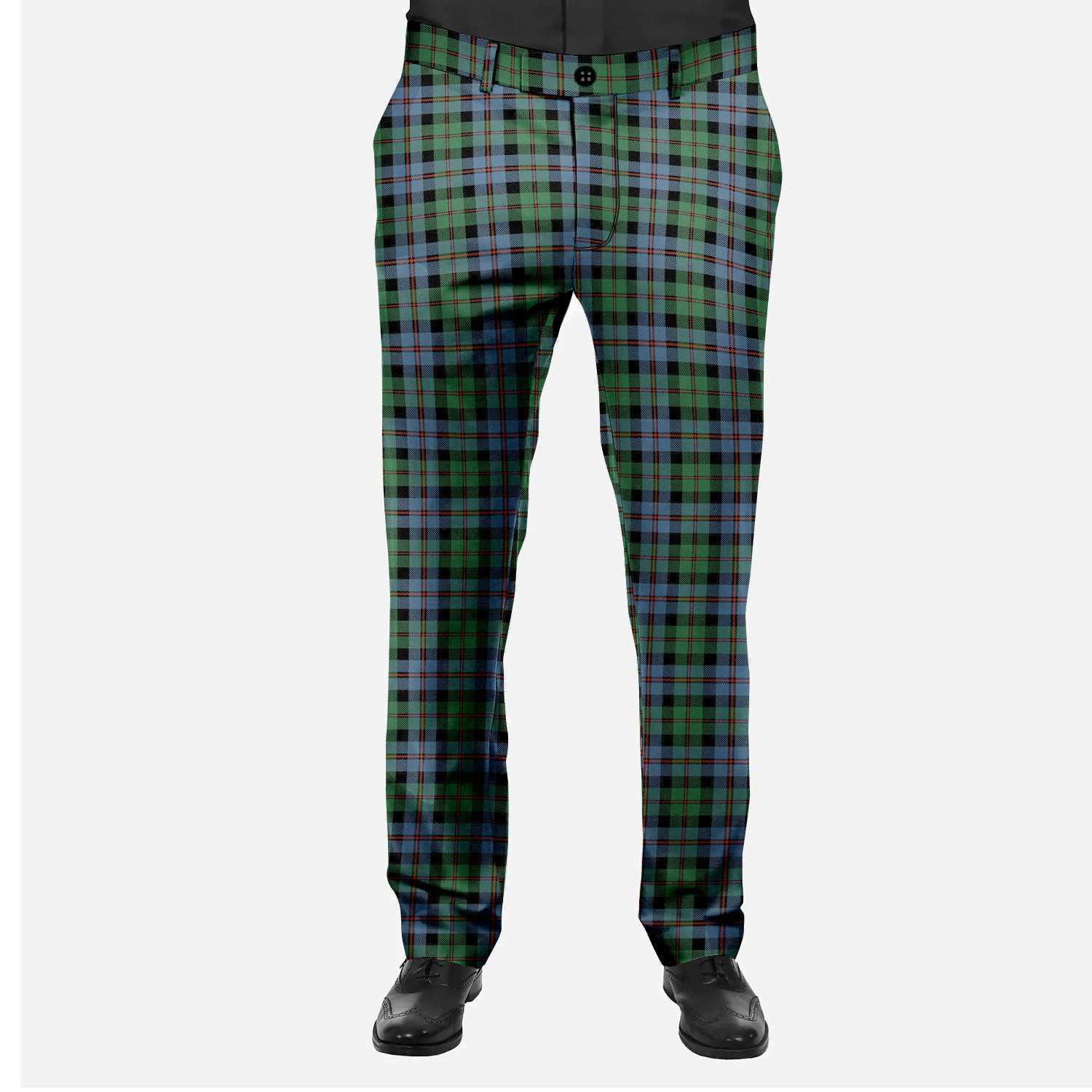 ScotsTee Shop Scottish Black Watch Coarse Kilt Ancient Men's Tartan Trousers Plaid Trews - Regular Fit
