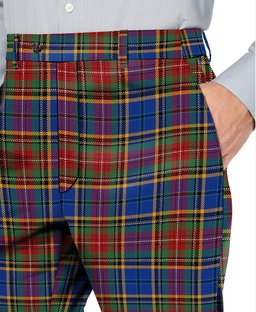 ScotsTee Shop Scottish Beattie (Beatty) Modern Men's Tartan Trousers Plaid Trews - Regular Fit
