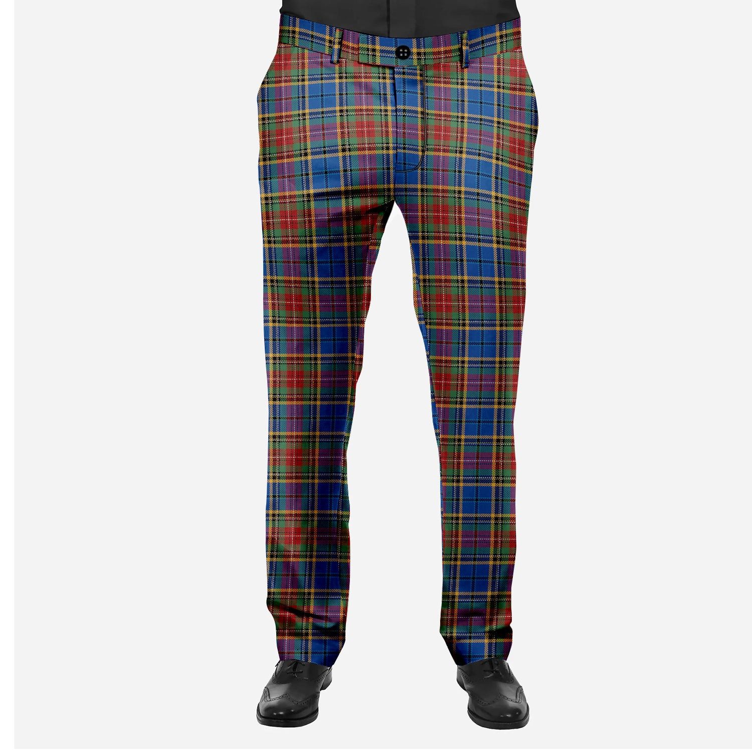 ScotsTee Shop Scottish Beattie (Beatty) Modern Men's Tartan Trousers Plaid Trews - Regular Fit