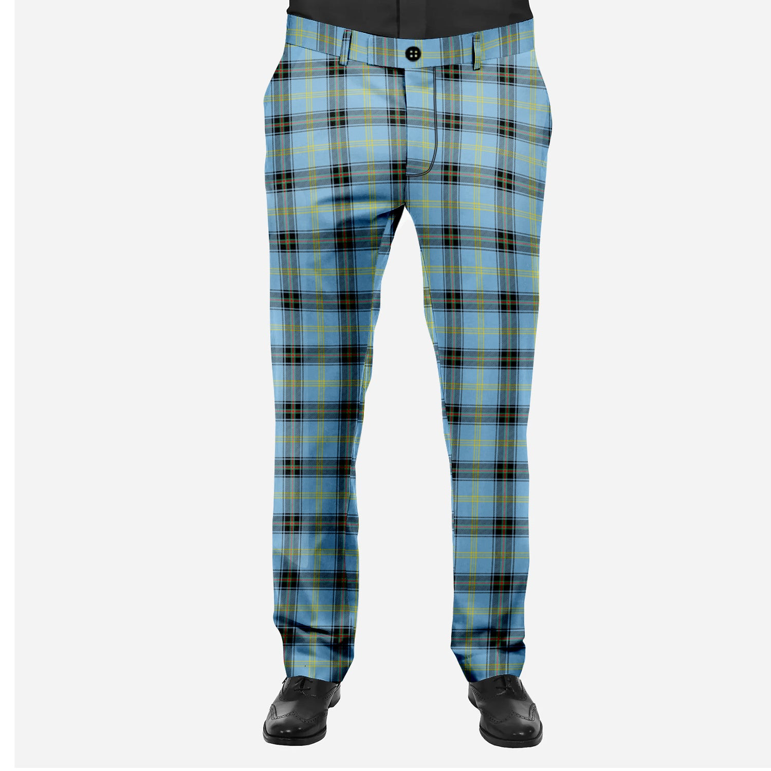 ScotsTee Shop Scottish Bell of the Borders Modern Men's Tartan Trousers Plaid Trews - Regular Fit