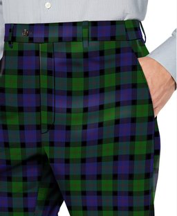 ScotsTee Shop Scottish Blair Men's Tartan Trousers Plaid Trews - Regular Fit