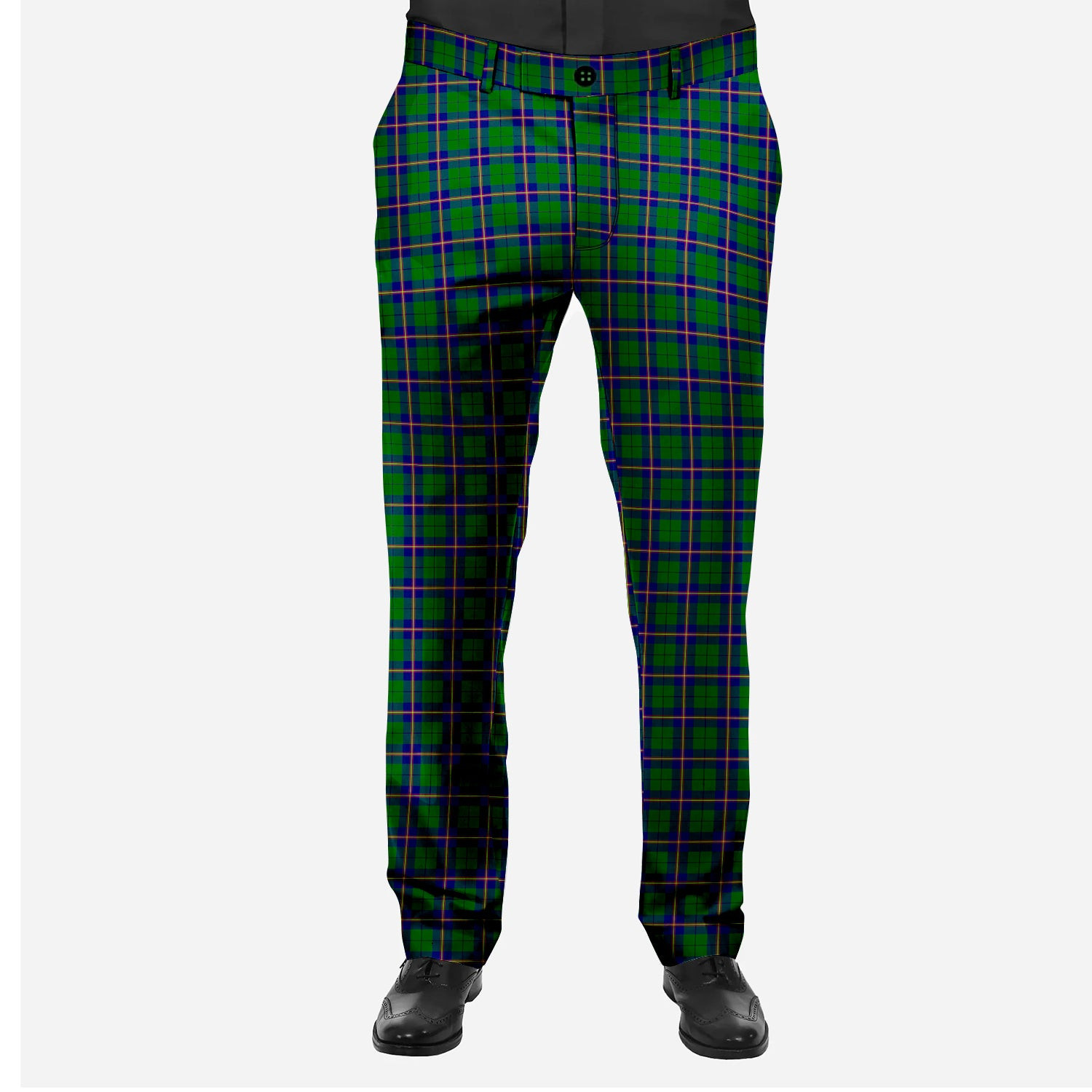 ScotsTee Shop Scottish Carmichael Modern Men's Tartan Trousers Plaid Trews - Regular Fit