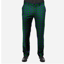 ScotsTee Shop Scottish Carmichael Modern Men's Tartan Trousers Plaid Trews - Regular Fit