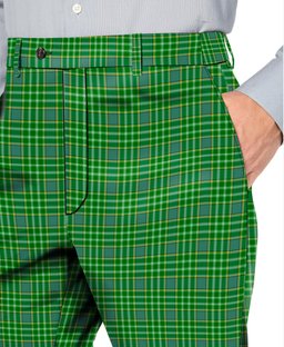 ScotsTee Shop Scottish Currie Men's Tartan Trousers Plaid Trews - Regular Fit