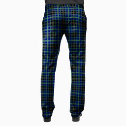 ScotsTee Shop Scottish Colgan Men's Tartan Trousers Plaid Trews - Regular Fit