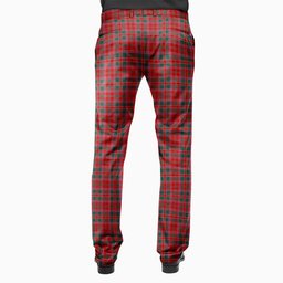 ScotsTee Shop Scottish Dalzell Modern Men's Tartan Trousers Plaid Trews - Regular Fit