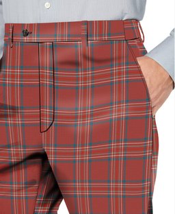 ScotsTee Shop Scottish Burnett Hunting Ancient Men's Tartan Trousers Plaid Trews - Regular Fit