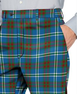 ScotsTee Shop Scottish Cathcart Ancient Men's Tartan Trousers Plaid Trews - Regular Fit