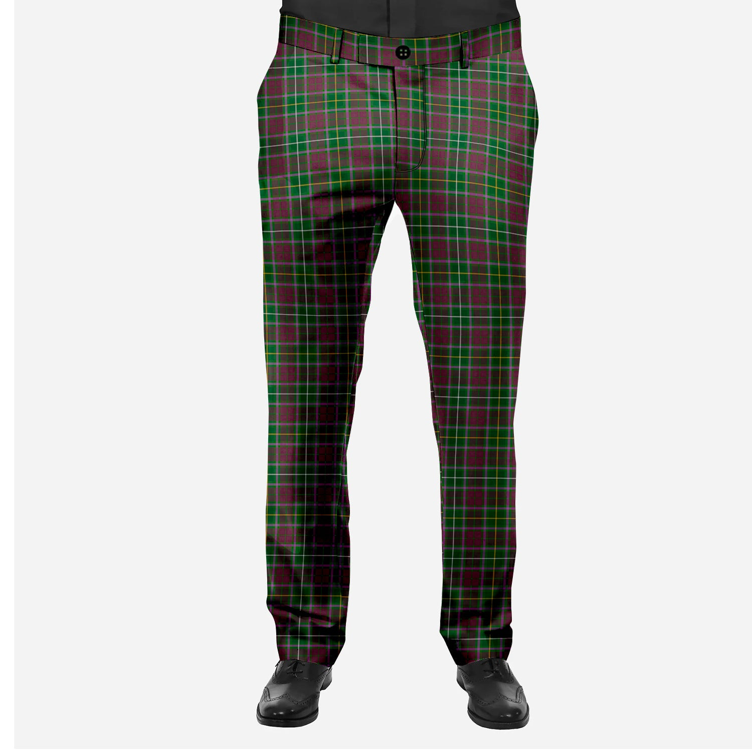 ScotsTee Shop Scottish Crosby Men's Tartan Trousers Plaid Trews - Regular Fit